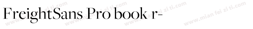 FreightSans Pro book r字体转换
